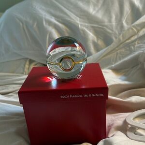 Crystal Baccarat Poké Ball with Gold Accents